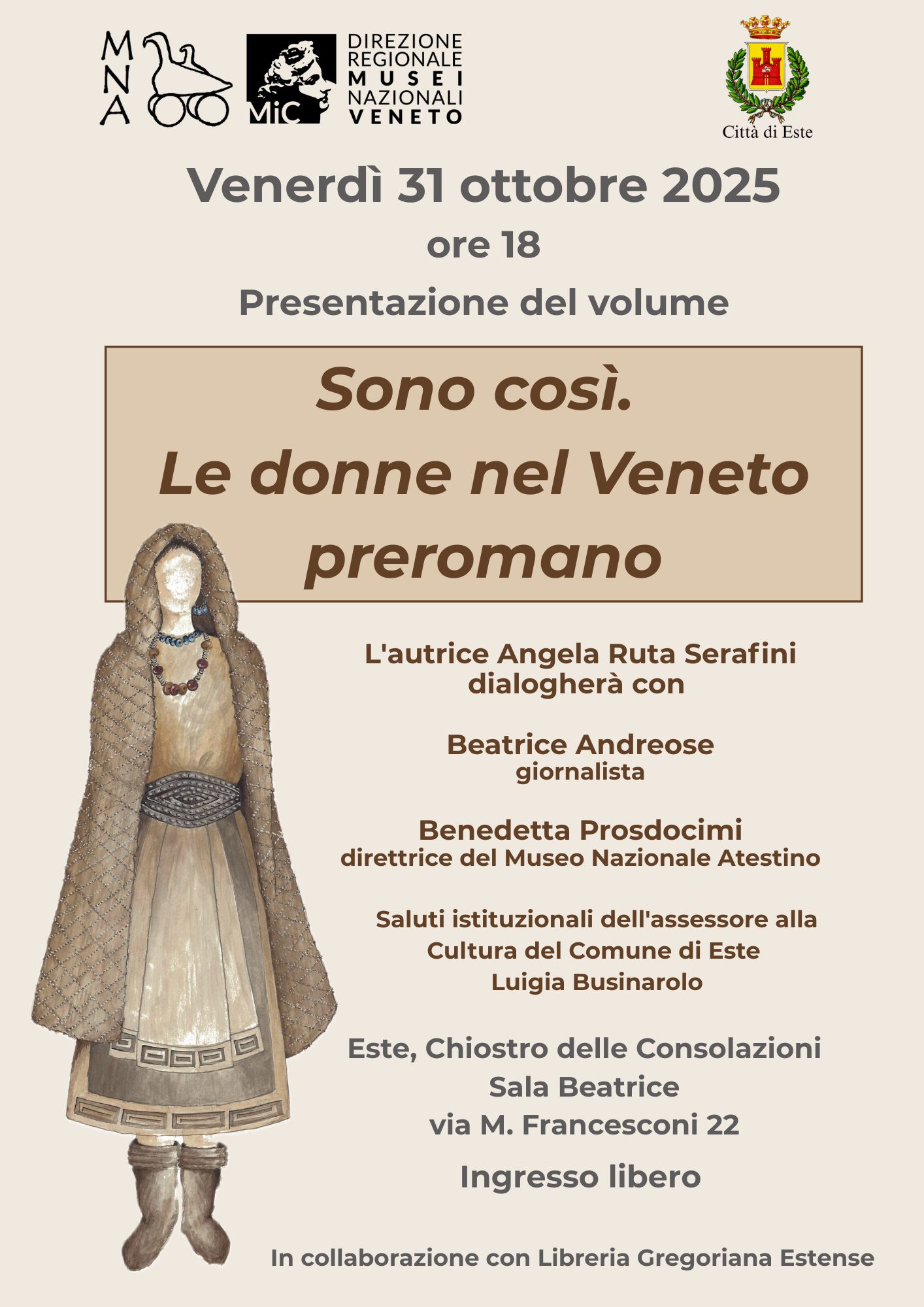 Presentazione del volume “Sono così. Le donne nel veneto preromano”