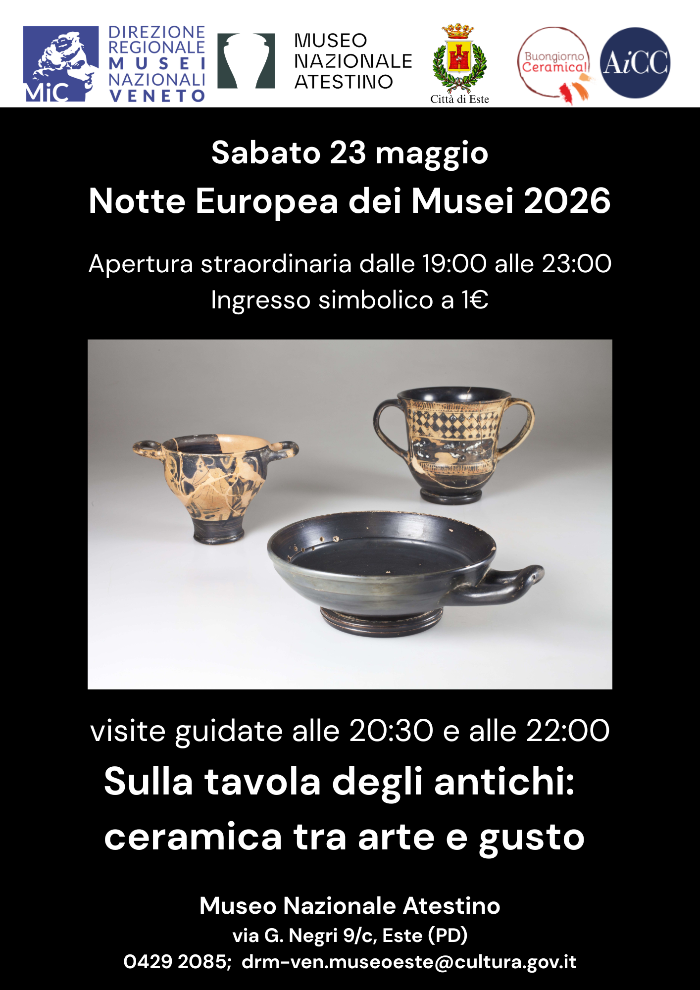 Notte Europea dei Musei – Apertura straordinaria serale 23 maggio 2026